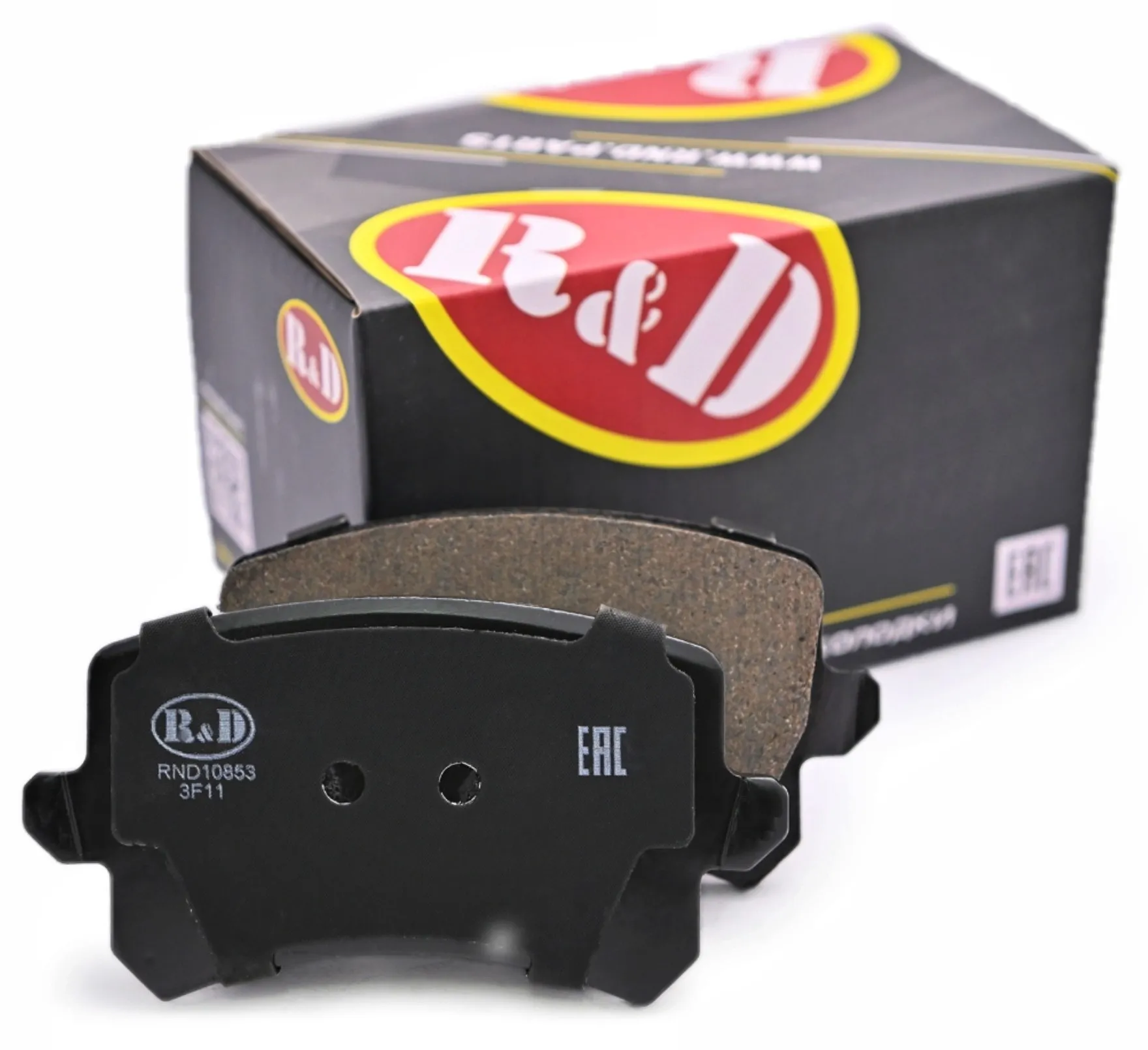 Тормозные колодки R&D  AUDI A3 II, A4 III, A6/S6 III, SEAT LEON II, SKODA OCTAVIA II, SUPERB II, YETI, VOLKSWAGEN GOLF V, JETTA V, PASSAT VI
