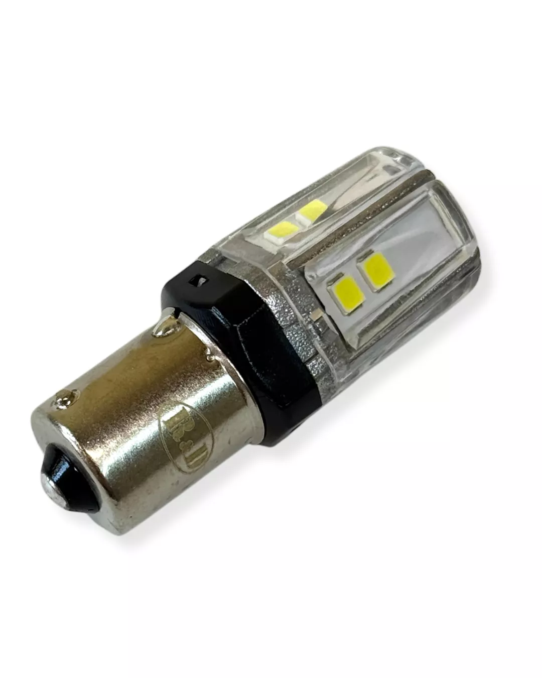 Лампа светодиодная 1156 P21W 2шт, автомобильные лед лампы 640 (BA15S) 10-30 V, 350 лм, 3,5 Вт, 6000 K, белый свет, комплект 2 шт